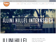 Tablet Screenshot of illinihillel.org